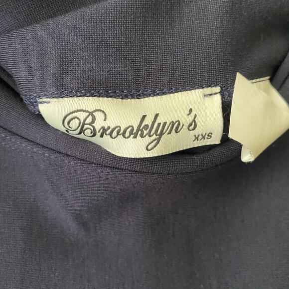 Brooklyn's sz XXS navy flare vintage style mini skirt - Picture 5 of 8